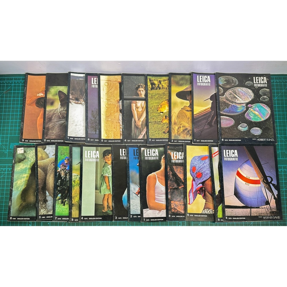 Vintage Leica Fotografie Magazine Lot 20 Issues English Edition 1976-1980